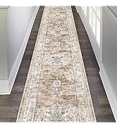Pauwer Long Hallway Runner Rug 2'x10', Boho Washable Runner Rugs with Rubber Backing, Non Slip Ca...