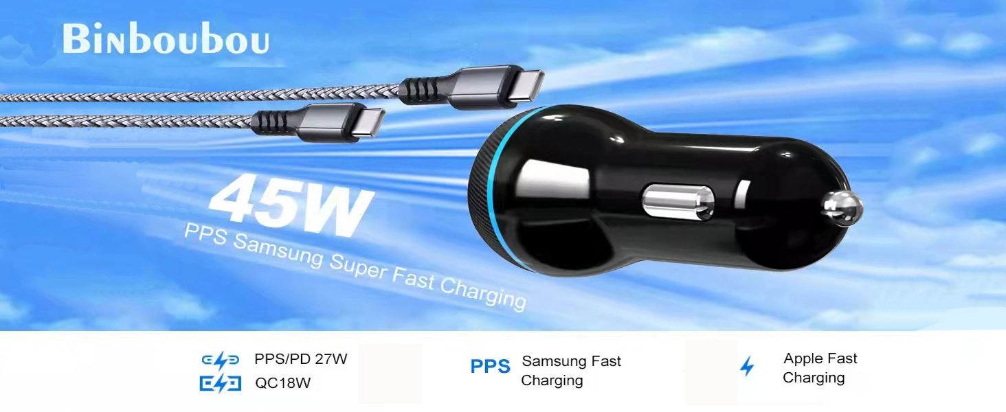 Super fast car charger 45W