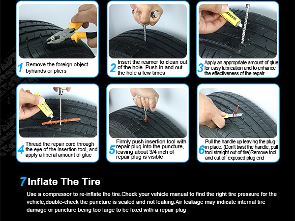 heavy duty tire plug kit