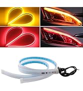 YM E-Bright DRL Led Strip Light for Car Motorcycle Led Headlight Strip for Daytime Running Turn S...