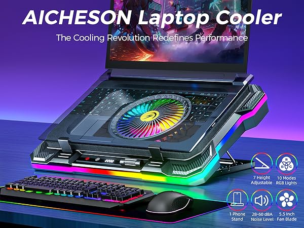 AICHESON cooling pad for laptop S035RED