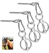 Cididu 3 Pack Horse Tie Ring, Tie Ring for Horses, 304 Stainless Steel Horse Training Accessories...