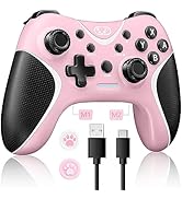 BRHE Wireless Switch Controllers Pink,Nintendo Switch Controller for Nintendo Switch/Lite/OLED/Wi...