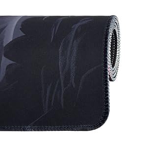 Mouse pad precision edge stitching