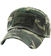 KBETHOS Tactical Operator with USA Flag Patch US Army Military Baseball Cap Adjustable