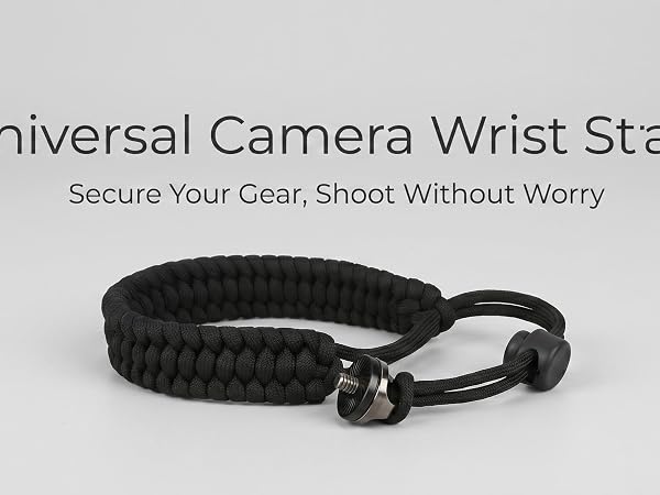 Secure your gear – Paracord wrist strap auto-tightens on tug. No more drops.