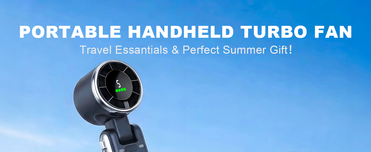 portable handheld turbo fan