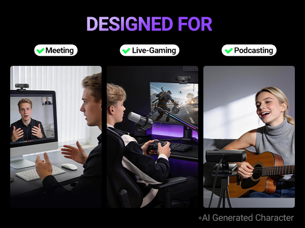 webcam for meeting,live-gaming,podcasting