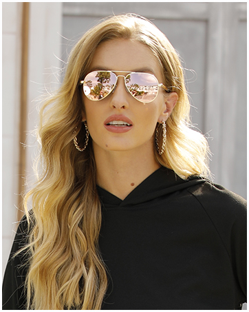 Small Polarized Aviator Sunglasses for Women Mens
