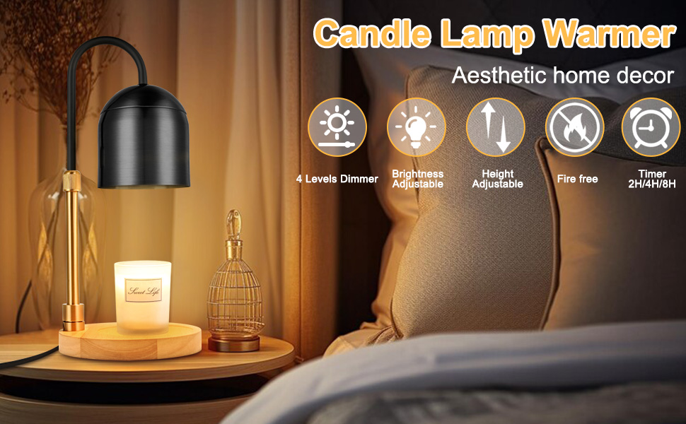 Candle Warmer Lamp black