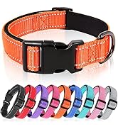 HEELE Dog Collar, Reflective Dog Collar, Soft Neoprene Padded Breathable Nylon Pet Collar Adjusta...