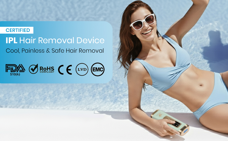 IPL hair removal device