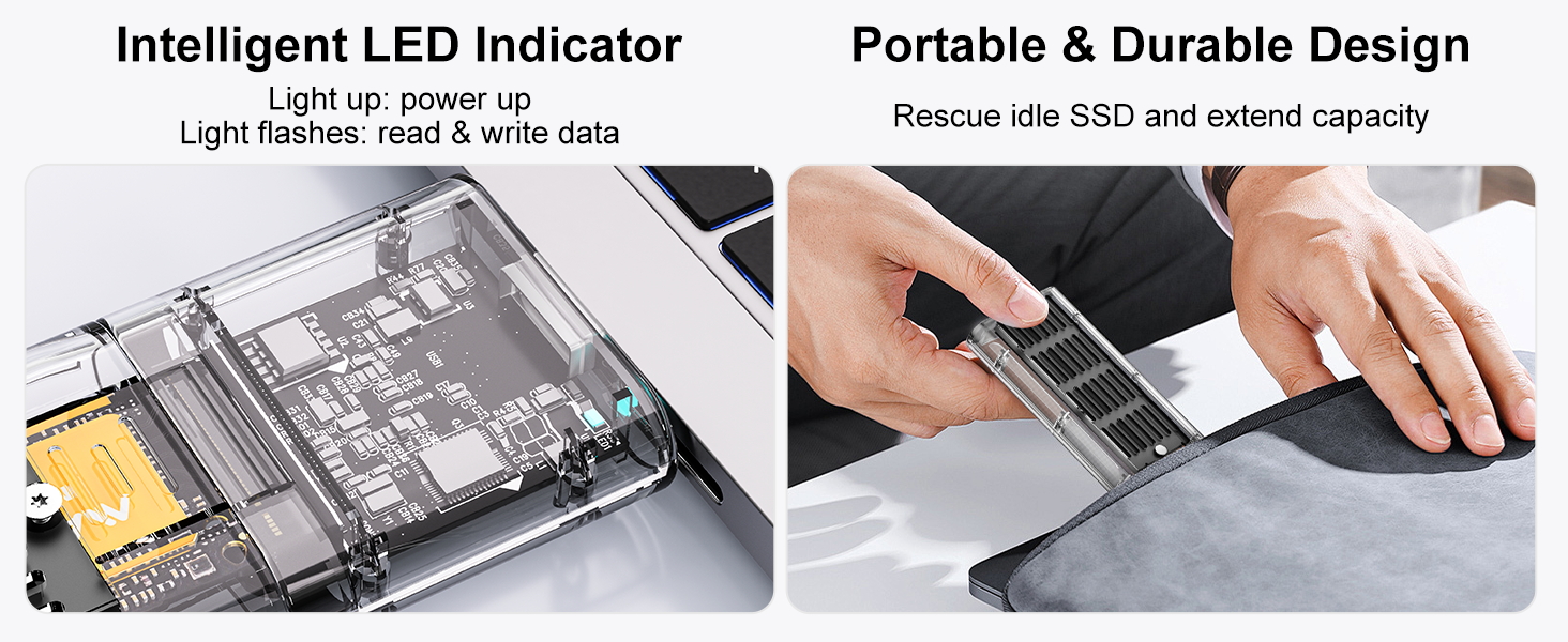 m.2 SATA drive external enclosure usb to m.2 sata ssd adapter plug and play without casing