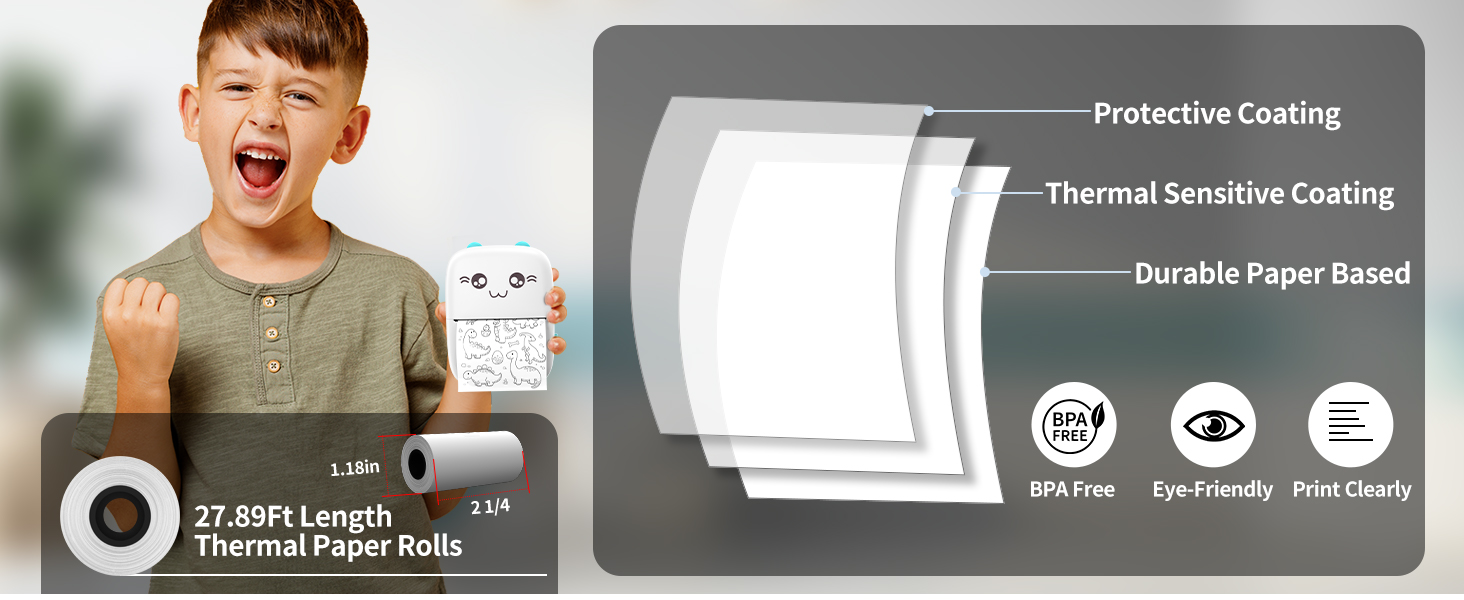 mini printer paper