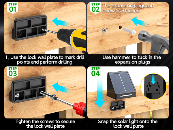 fence solar lights