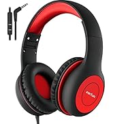 EarFun Kids Headphones Wired with Microphone, 85/94dB Volume Limit Portable Headphones for Kids w...