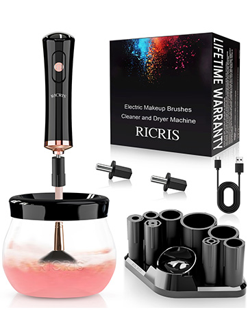 makeup brush cleaner black