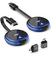 HDMI Wireless Transmitter and Receiver 4K, AIMIBO Wireless HDMI Extender Live Streaming Video/Aud...