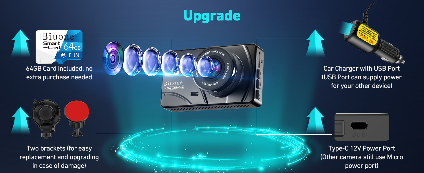 dash cam front and rear