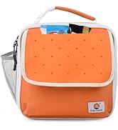 CaCTOUR Lunch Box Kids,Vivid Block Lunch Box for Girls,Large Soft Cooler Lunch Bag for Back to Sc...