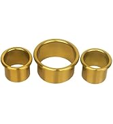 QUEESALN Hair Dryer Holder, Salon Hair Styling Station Organizer, 3pcs (Golden, Stainless Steel, ...