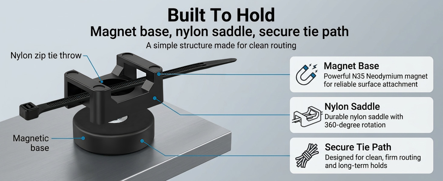 magnetic cable management