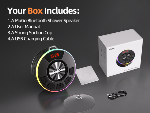 waterproof speaker for shower