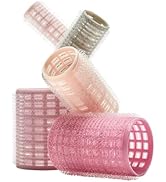 Conair Heatless Curls Hair Roller - 31 Count, Assorted sizes & Colors - Pink, Gray & Purple - Ove...