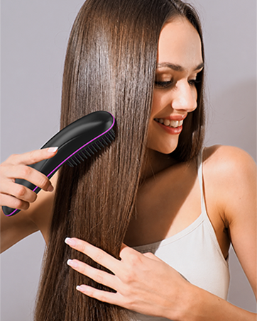 hair straightener brush