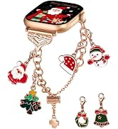 DaQin Compatible with Apple Watch Bands for Women 40mm 41mm 42mm 44mm 45mm 46mm 38mm, Diamond Fis...