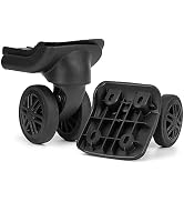 Zoofen Suitcase Wheels Swivel Wheel with Dual-Wheels Luggage Wheels Replacement Suitcase Wheels w...