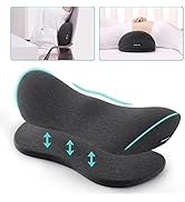 Lumbar Support Pillow for Bed &amp; Seat Lower Back Pillow for Sleeping Office Chair Back Support Cus...