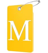 Gostwo 2 Pack Luggage Tags for Suitcases, 26 Initial Letter Travel Luggage Baggage Identification...