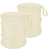 Kincown Car Trash Can, 2 Packs Mini Collapsible Car Trash Bin for Front Back Seat, Pop up Car Gar...