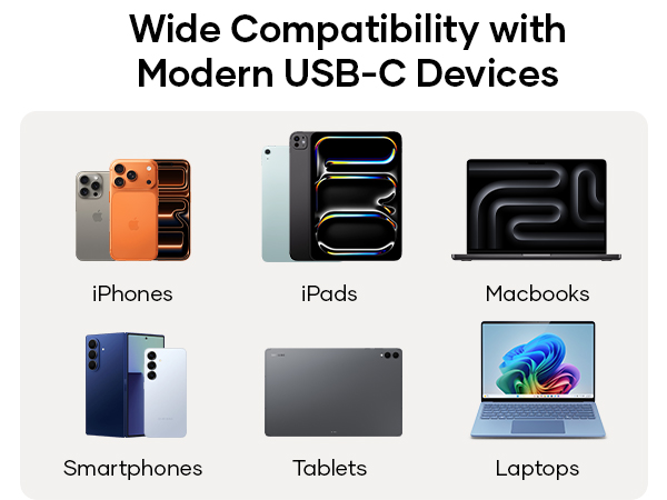 Satechi OntheGo 7-in-1 USB-C Hub, Compact Magnetic Multiport Adapter, Coiled Cable