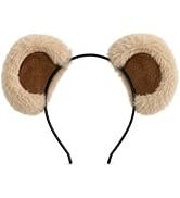 Tedercle Brown Chipmunk Ears Headband for Kids and Adults, Cute Furry Animal Cosplay Costume Acce...