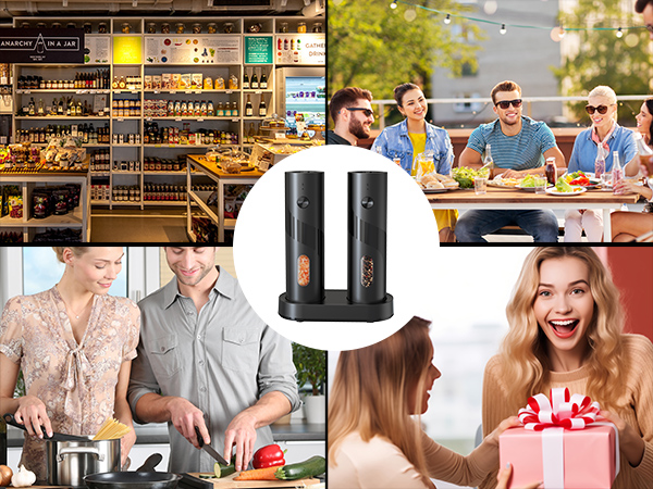 electric pepper grinder set