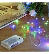 Sanniu Led Fairy Lights Battery Operated, 1 Pack Mini Battery Powered Copper Wire Starry String L...
