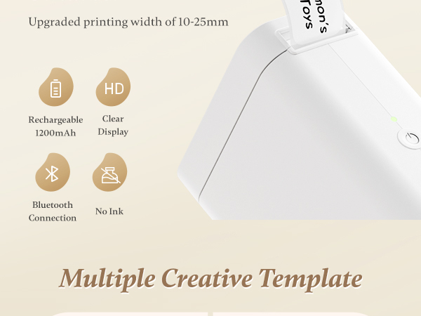 NIIMBOT D101 Label Makers Portable Smart Sticker Printer for Home Office School Use