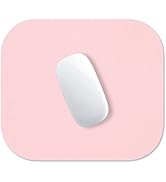 Hsurbtra Mouse Pad, Premium-Textured Small Square Mousepad 8 x 9 Inch Pink, Thick 3 mm Anti-Slip ...