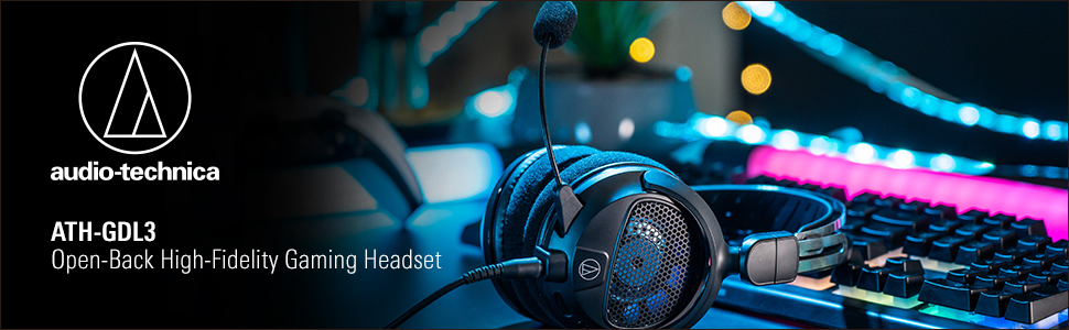 ATH-GDL3 Open-Back High-Fidelity Gaming Headset