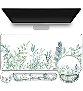 ToLuLu Desk Mat, XXL Large Mouse Pad Wrist Support Set,4 in1 Gaming Mousepad Desk Pad+ Ergonomic ...