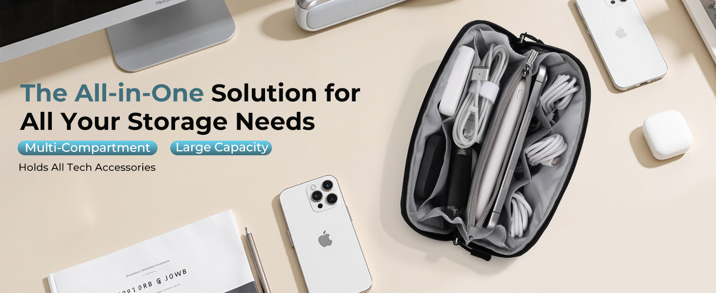 Travel Cable Organizer Pouch Electronic Accessories