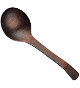 Purecopper 6.29-Inch Retro Chinese Soup Spoon, Hand-Forged Hammered Copper Spoon, Suitable for Fa...