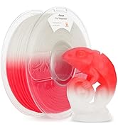 AMOLEN 3D Printer Filament, Temp Change Red to White PLA Filament 1.75mm, Cold &amp; Heat Temp Color ...