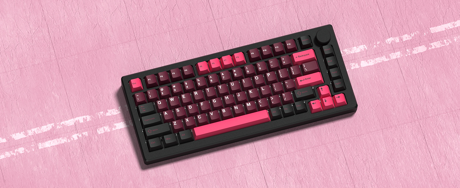 Double Shot PBT Keycaps Set 138 Keys, Cherry Profile Custom Keycaps