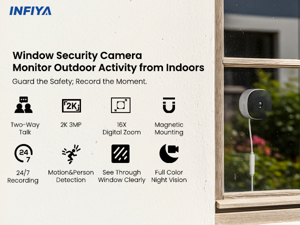 K1 Window Security Camera