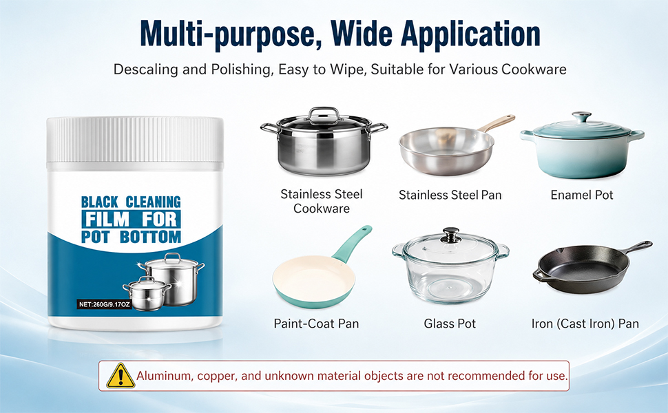 2PCS Powerful Burnt Residue Remover Paste for Cookware