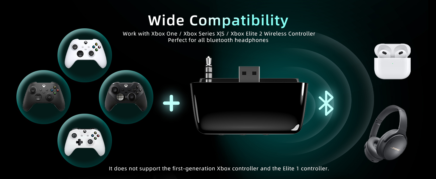 Xbox Bluetooth Adapter for Headphones