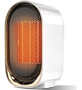 QQT Space Heater,Portable Mini Energy Efficient Space Heaters for Indoor Use,2-Speed Portable Hea...